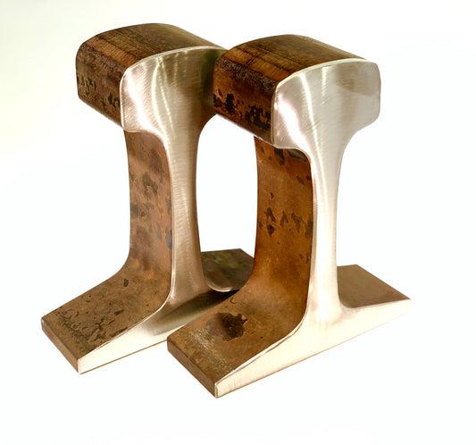 Large Railroad Track Bookends