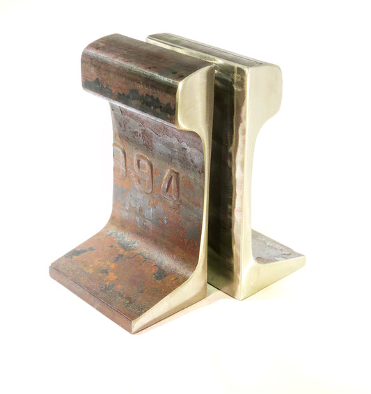 Large Antique Railroad Bookends