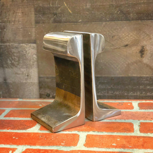 Large Polished Antique Railroad bookends