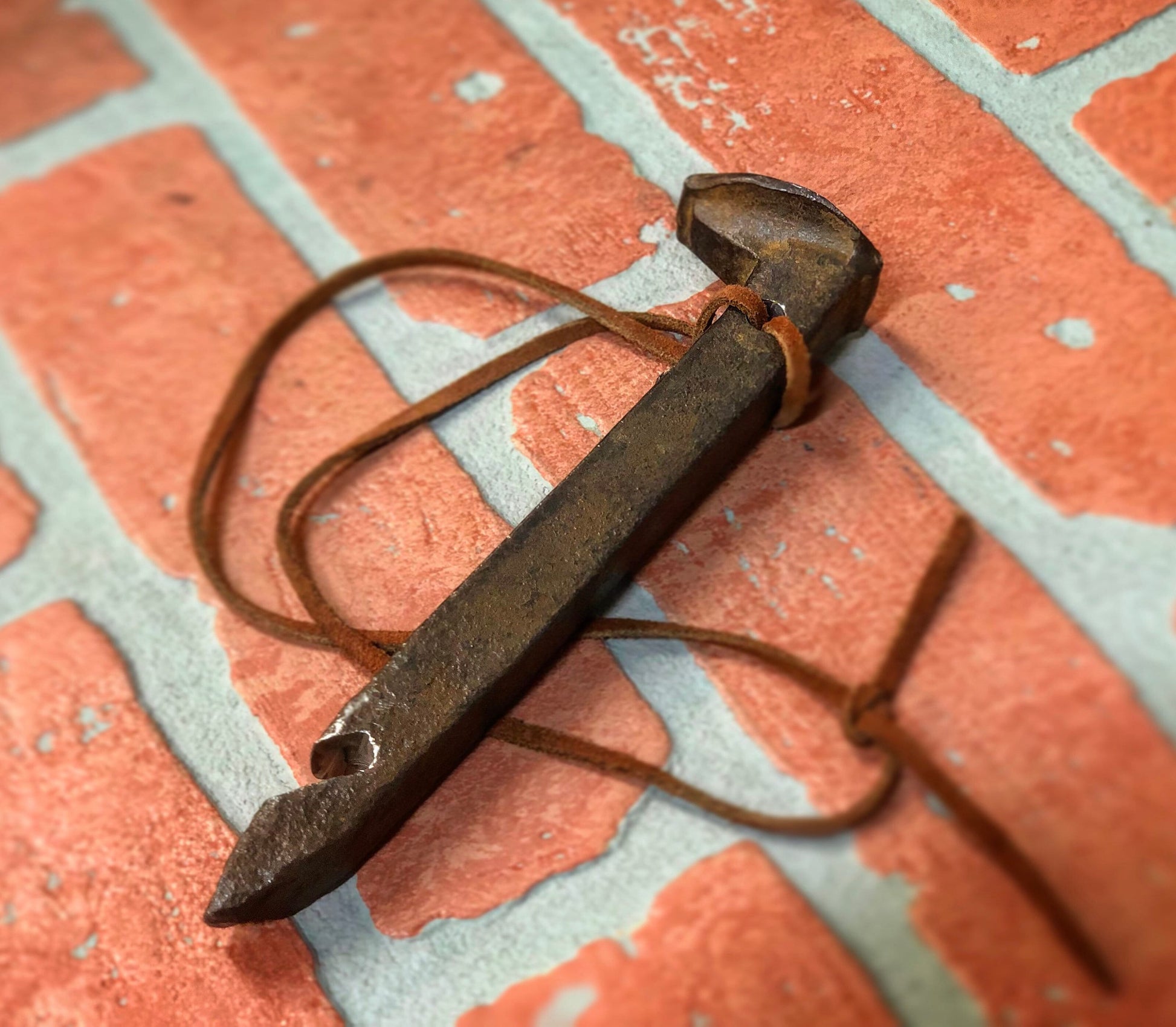 Antique Railroad Spike Bottle opener