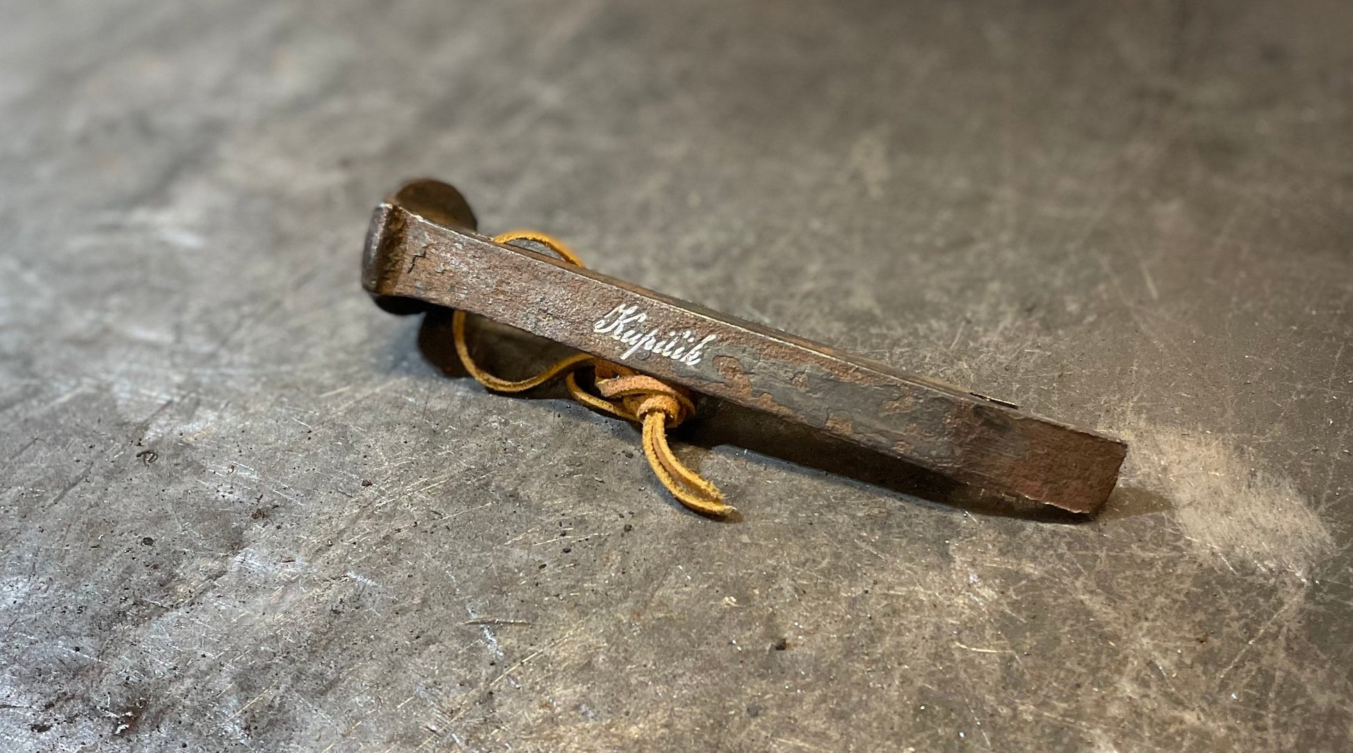 Antique Railroad Spike Bottle opener